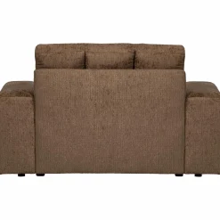 Second Date loveseat structure velvet 136 x 101 cm - Brass - Loft24.nl