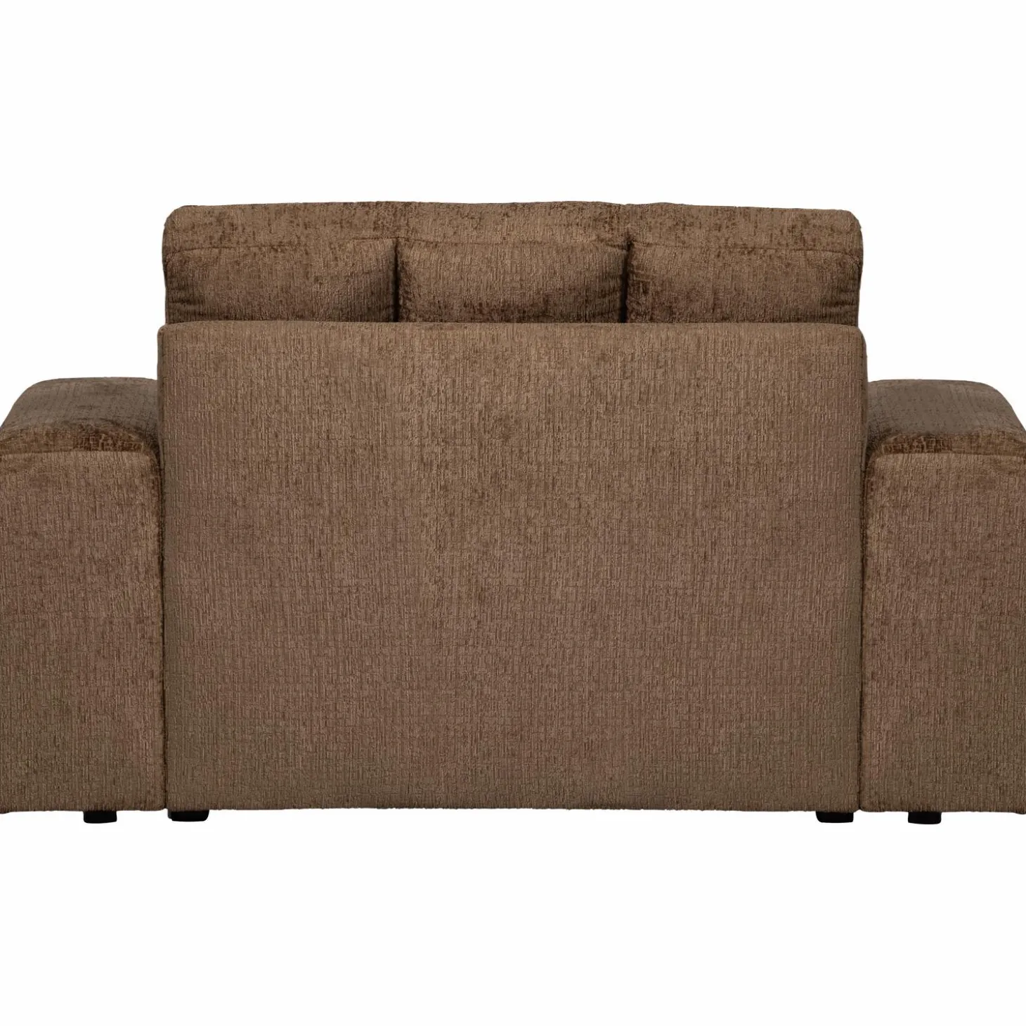 Second Date loveseat structure velvet 136 x 101 cm - Brass - Loft24.nl