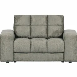 Second Date loveseat structure velvet 136 x 101 cm - frost - Loft24.nl