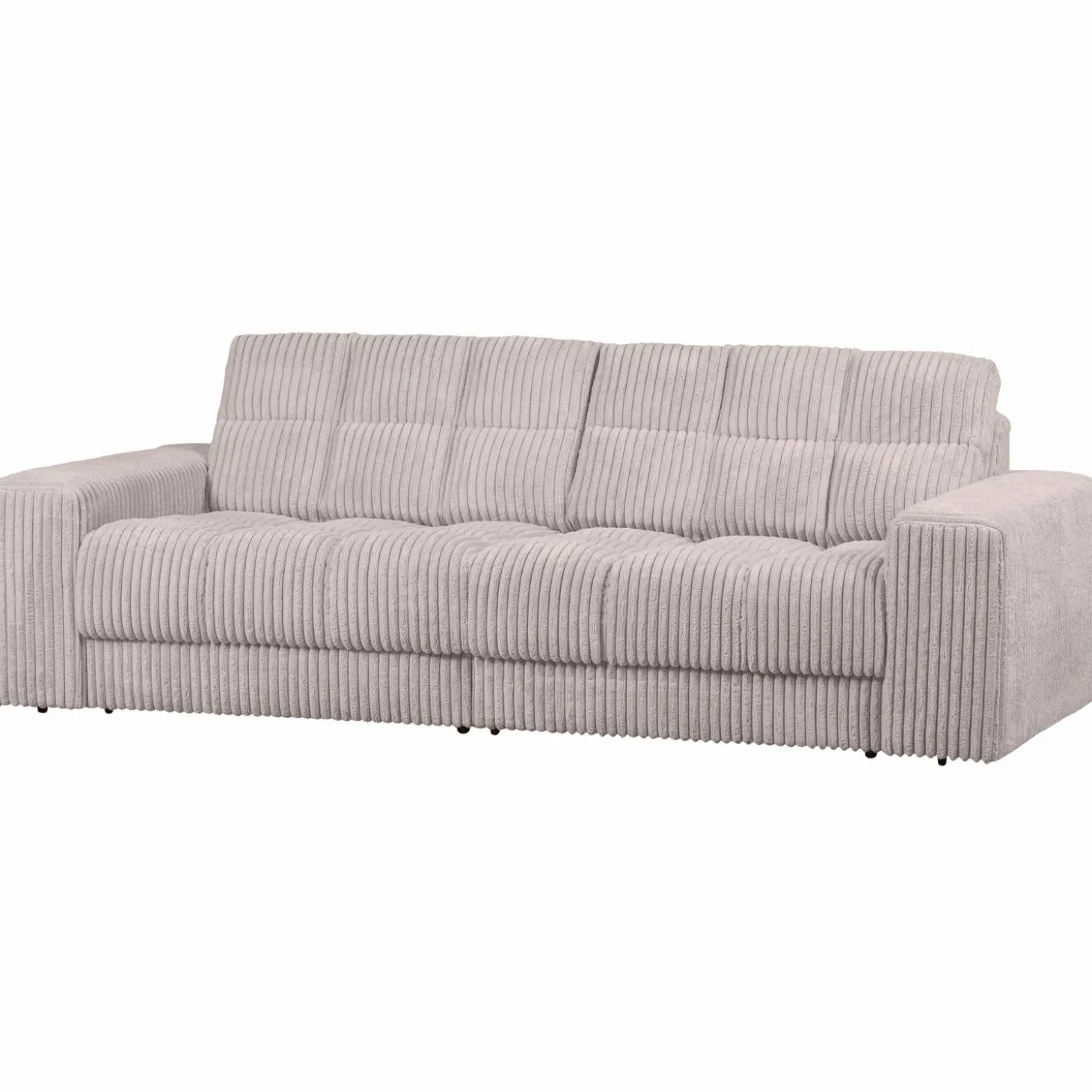 Second date 2-zits bank grove ribstof naturel - Loft24.nl