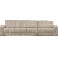 Second date 3-zits bank grove ribstof travertin - Loft24.nl