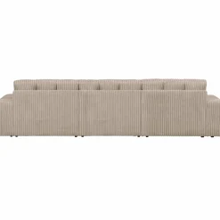 Second date 3-zits bank grove ribstof travertin - Loft24.nl