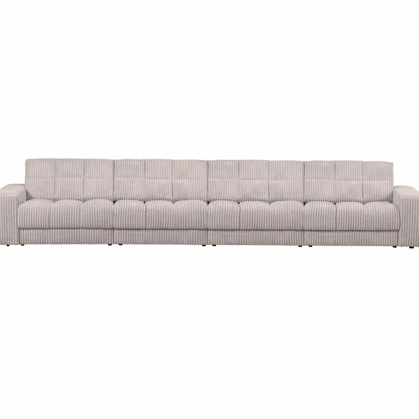 Second date 4-zits bank grove ribstof naturel - Loft24.nl