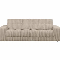 Second date 2-zits bank grove ribstof travertin - Loft24.nl