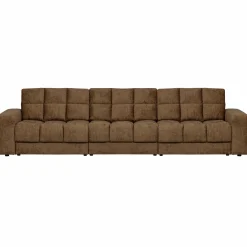 Second date 3-zits bank structure velvet brass - Loft24.nl