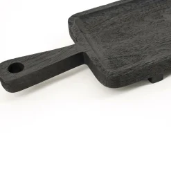 Serveerplank Plancha Mangohout 60 cm - Zwart - Loft24.nl