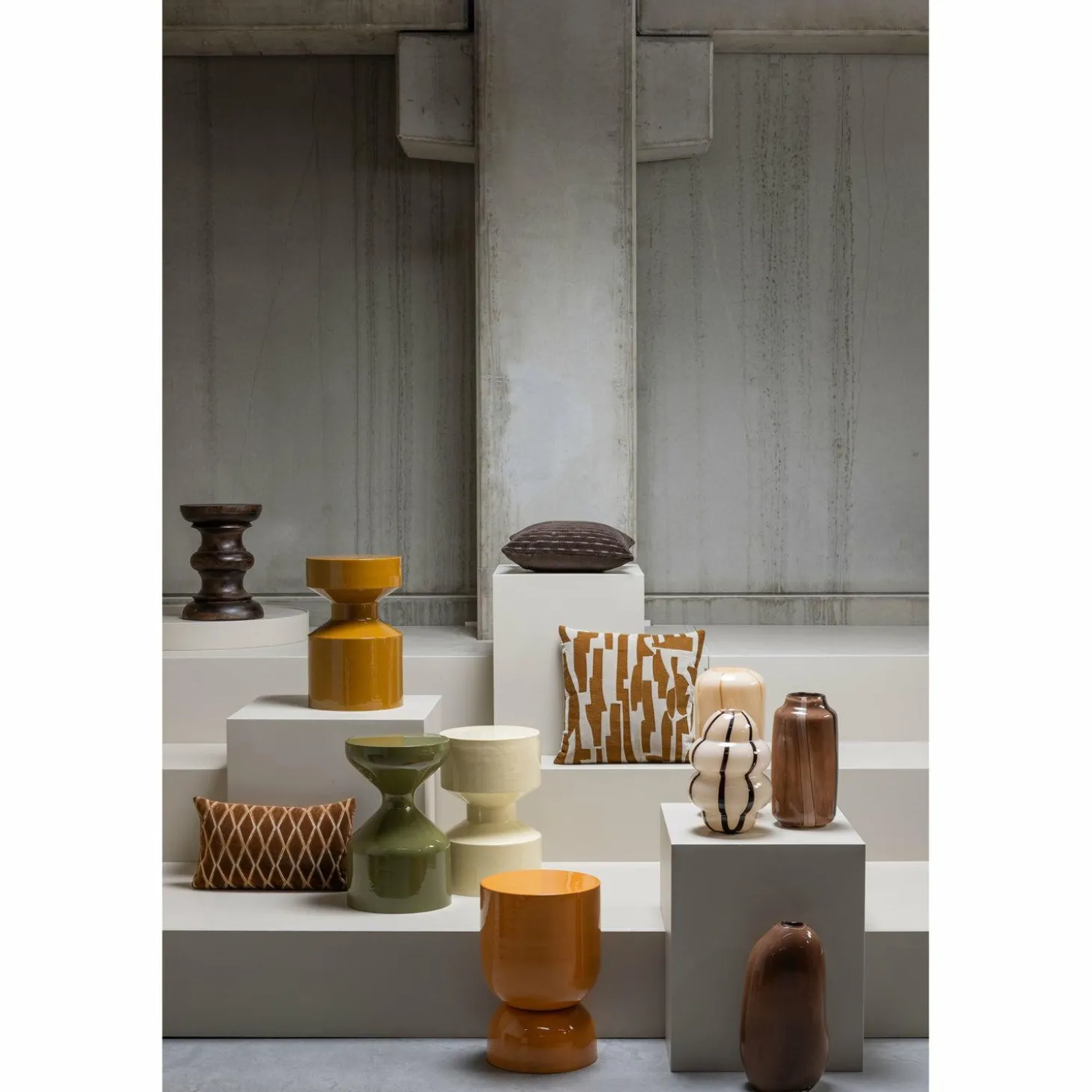 Set v 3 - isai kussens bruin - Loft24.nl