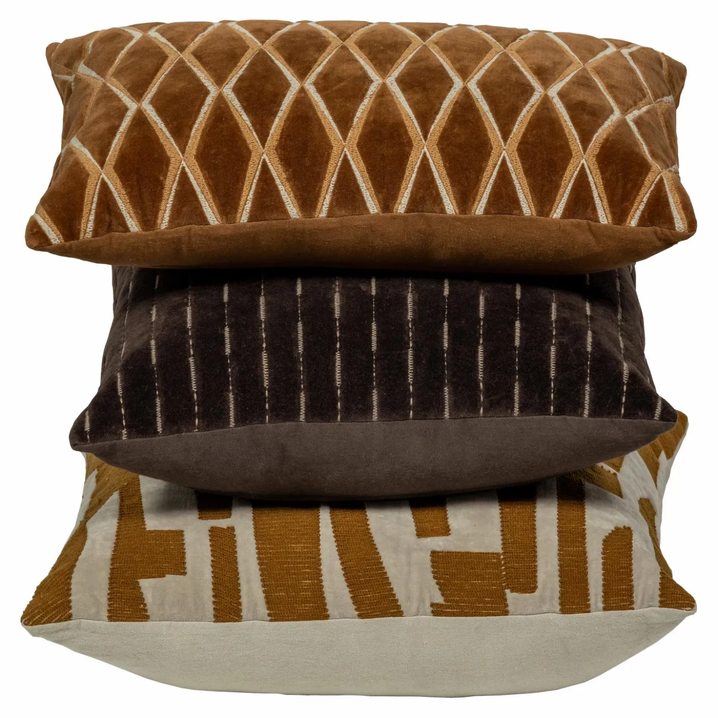 Set v 3 - isai kussens bruin - Loft24.nl