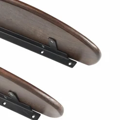 Set v 2 - layer wandplanken mango hout walnoot - Loft24.nl