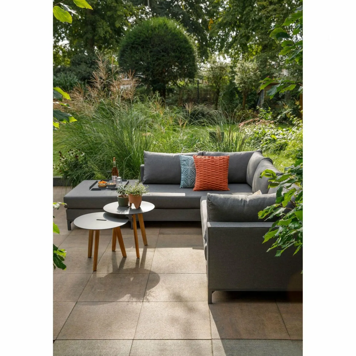 sicilie loungeset tuin links stone grey - Loft24.nl