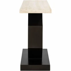Sidetable Avalon Travertin 130 cm - Brons - Loft24.nl