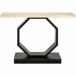 Sidetable Avalon Travertin 130 cm - Brons - Loft24.nl