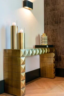 Sidetable Collada 137.5 x 36 cm - Brushed Gold - Loft24.nl