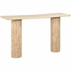 Sidetable Hampton Travertin 140 cm - Zand - Loft24.nl