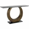 Sidetable Luna Marmer 140 cm - Goud - Loft24.nl