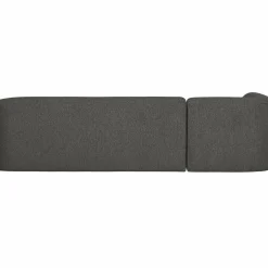 Sloping hoekbank links grijs/zwart melange - Loft24.nl