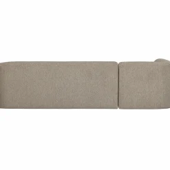 Sloping hoekbank links naturel melange - Loft24.nl