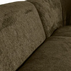 Sloping hoekbank rechts structure velvet bonsai - Loft24.nl