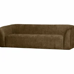 Sloping 3-zits bank structure velvet brass - Loft24.nl