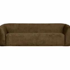 Sloping 3-zits bank structure velvet brass - Loft24.nl