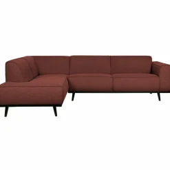 Statement hoekbank links boucle chestnut - Loft24.nl
