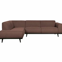Statement hoekbank links boucle coffee - Loft24.nl