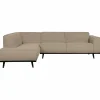 Statement hoekbank links boucle beige - Loft24.nl