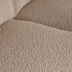 Statement hoekbank links boucle beige - Loft24.nl