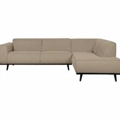 Statement hoekbank rechts boucle beige - Loft24.nl