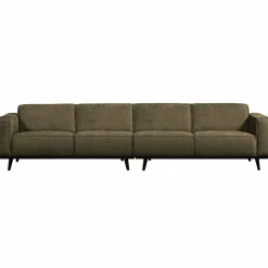Statement xl 4-zits bank 372 cm structure velvet bonsai - Loft24.nl