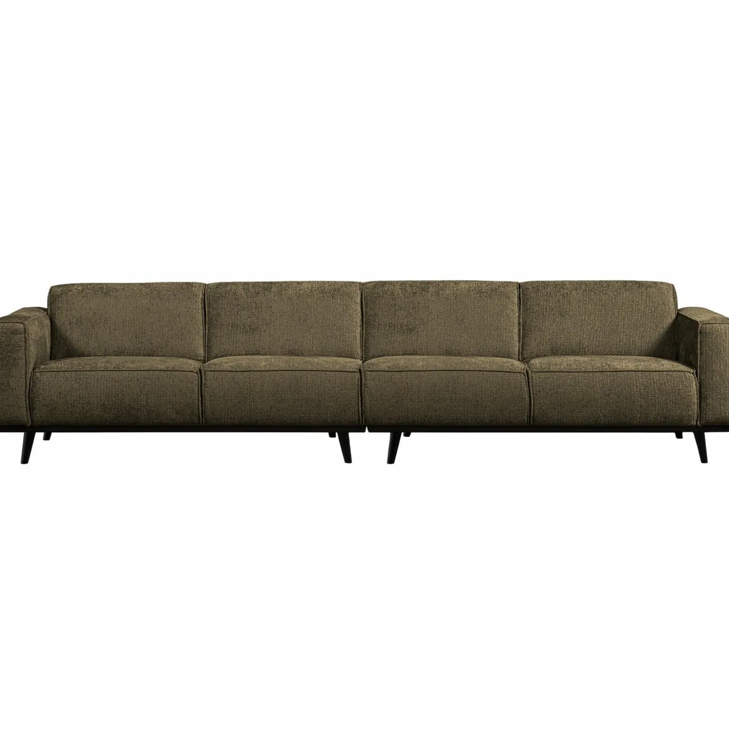 Statement xl 4-zits bank 372 cm structure velvet bonsai - Loft24.nl