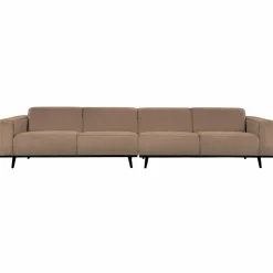 Statement xl 4-zits bank 372 cm boucle nougat - Loft24.nl