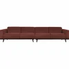Statement xl 4-zits bank 372 cm boucle chestnut - Loft24.nl