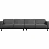 Statement xl 4-zits bank 372 cm structure velvet mountain - Loft24.nl
