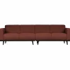 Statement 4-zits bank 280 cm boucle chestnut - Loft24.nl