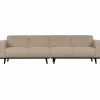 Statement 4-zits bank 280 cm boucle beige - Loft24.nl