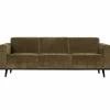 Statement 3-zits bank 230 cm brede platte rib rock - Loft24.nl