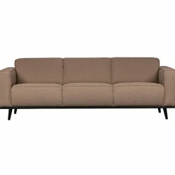 Statement 3-zits bank 230 cm bouclé nougat - Loft24.nl
