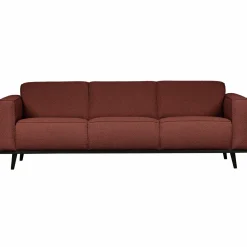 Statement 3-zits bank 230 cm bouclé chestnut - Loft24.nl