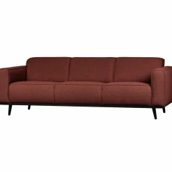 Statement 3-zits bank 230 cm bouclé chestnut - Loft24.nl