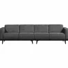 Statement 4-zits bank 280 cm structure velvet mountain - Loft24.nl