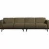Statement 4-zits bank 280 cm structure velvet bonsai - Loft24.nl