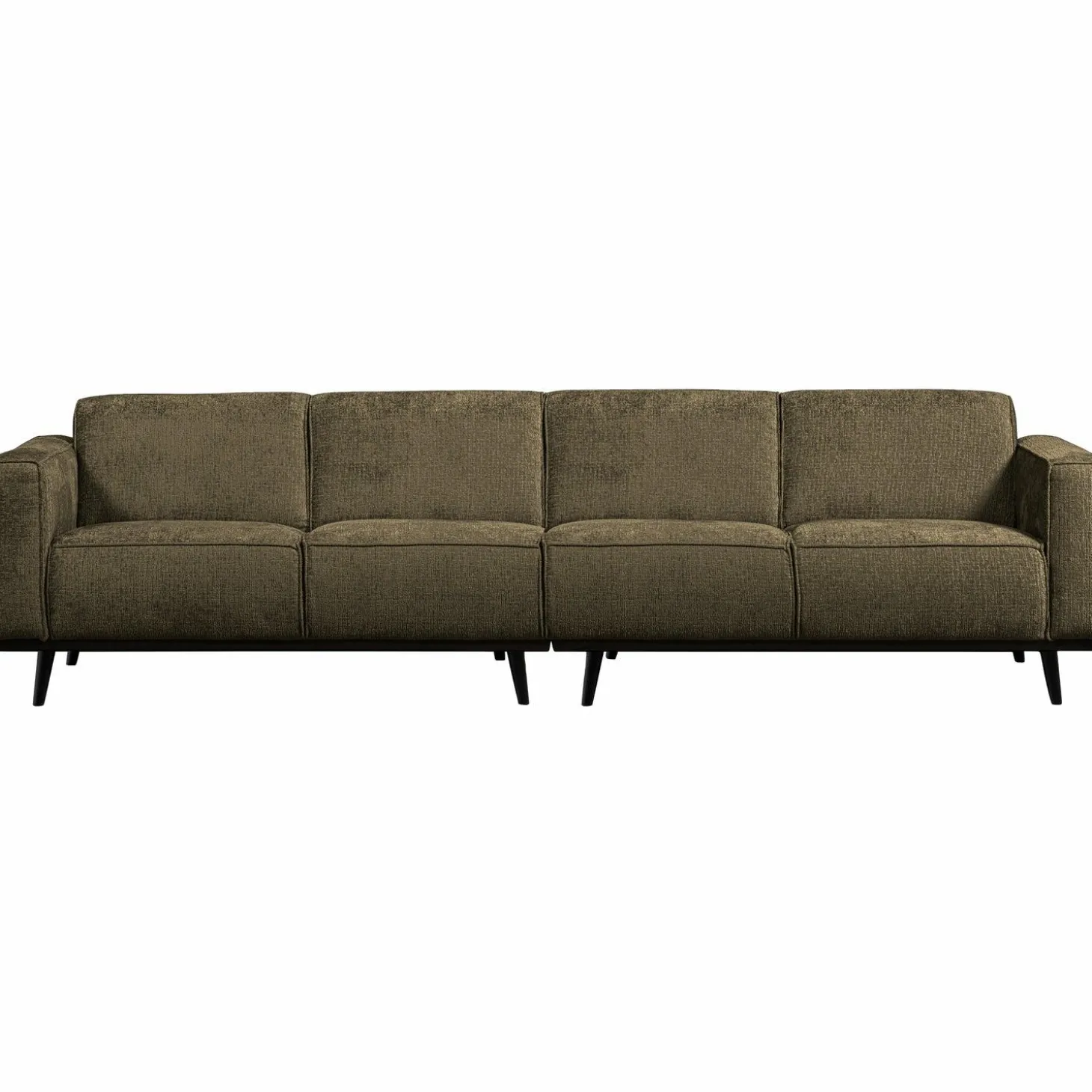 Statement 4-zits bank 280 cm structure velvet bonsai - Loft24.nl