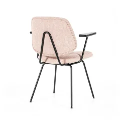 Stoel Lynn met armleuning - Roze - Loft24.nl