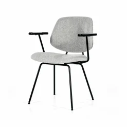 Stoel Lynn met armleuning - Grijs - Loft24.nl