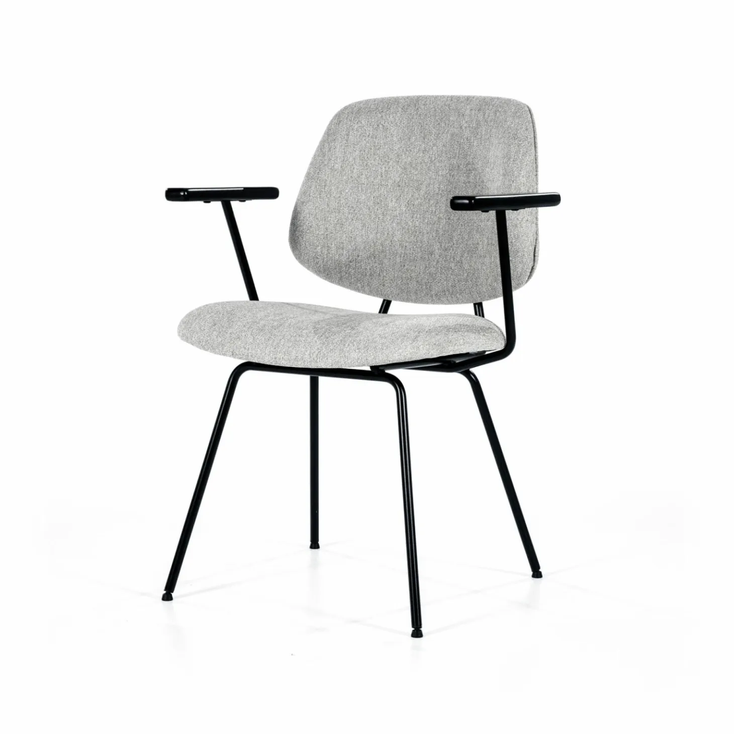 Stoel Lynn met armleuning - Grijs - Loft24.nl