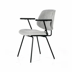 Stoel Lynn met armleuning - Grijs - Loft24.nl
