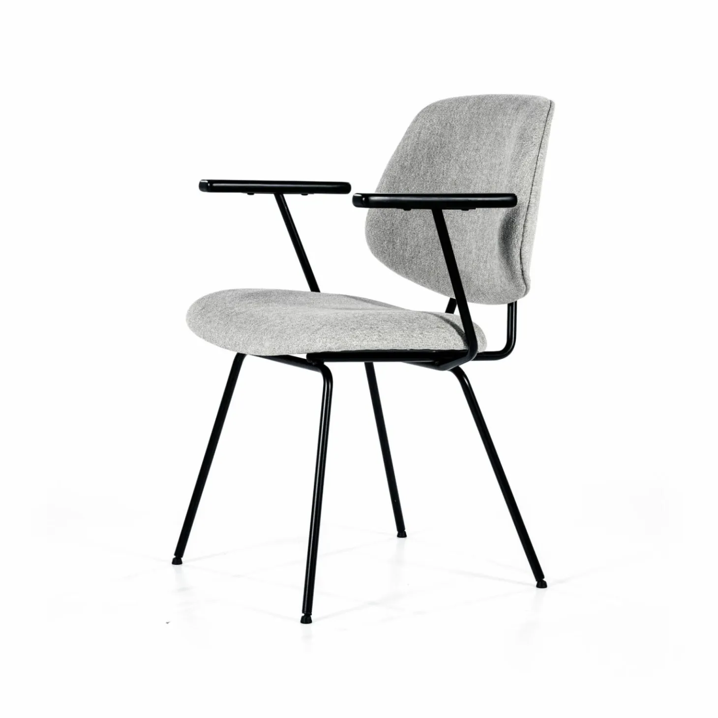 Stoel Lynn met armleuning - Grijs - Loft24.nl