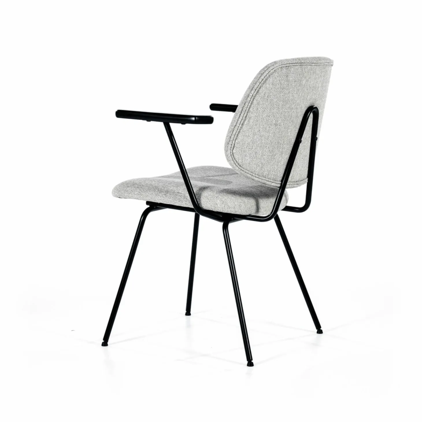 Stoel Lynn met armleuning - Grijs - Loft24.nl