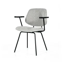 Stoel Lynn met armleuning - Grijs - Loft24.nl